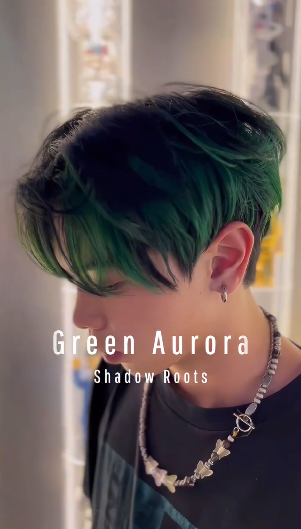 Canvas Academy 學員真實作品 — Green Aurora Shadow Roots 極光暗根染